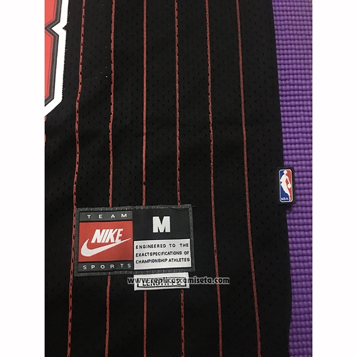 Camiseta Chicago Bulls Michael Jordan #23 Retro 1995-96 Negro